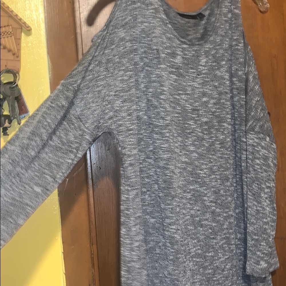 Apt 9. Gray Peekaboo Shoulder Dress